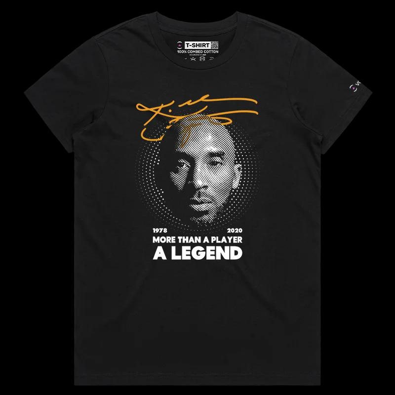 VOICEART Black Female Regular Kobe More Than a Legend Sports Tee Premium Design Los Angeles Superstar T-Shirt Basketball